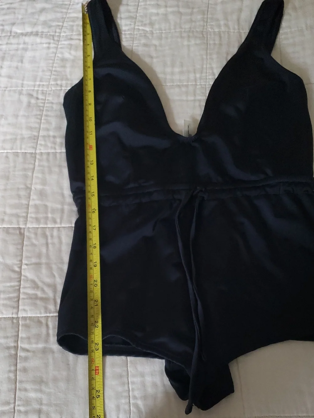 Solid & Striped Black Swimsuit One Piece Size Medium